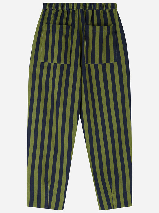 Olive & Navy Stripe Arnold Trousers