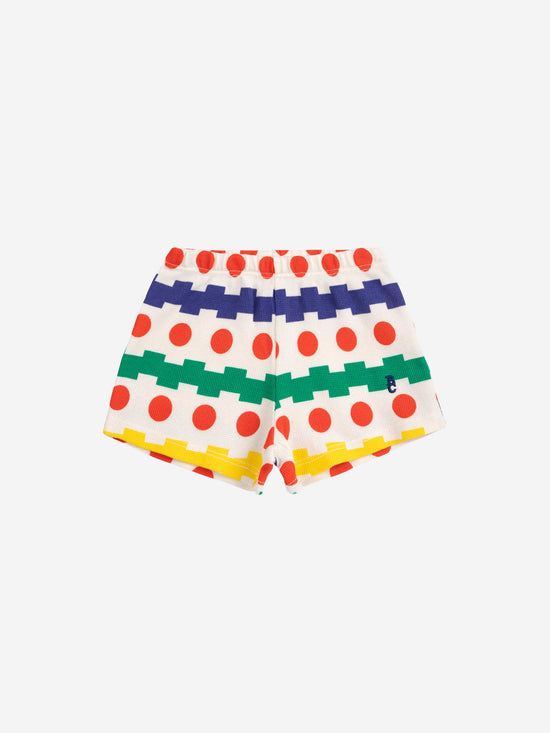 Geometrical All Over Waffle Shorts Baby