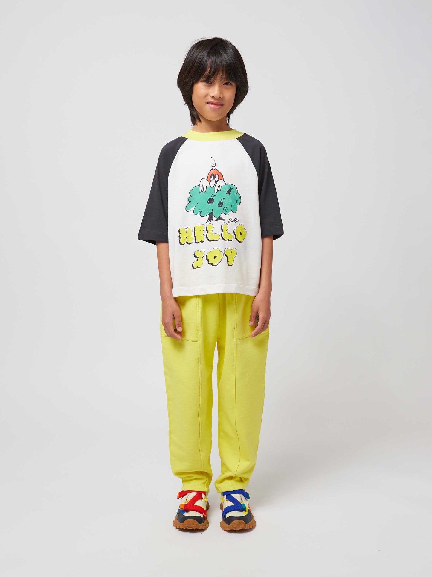 Hello Joy Ranglan Sleeves T-Shirt