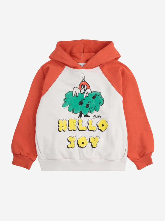 Hello Joy Ranglan Sleeves Hoodie