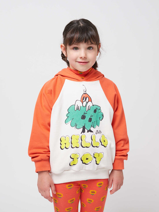 Hello Joy Ranglan Sleeves Hoodie