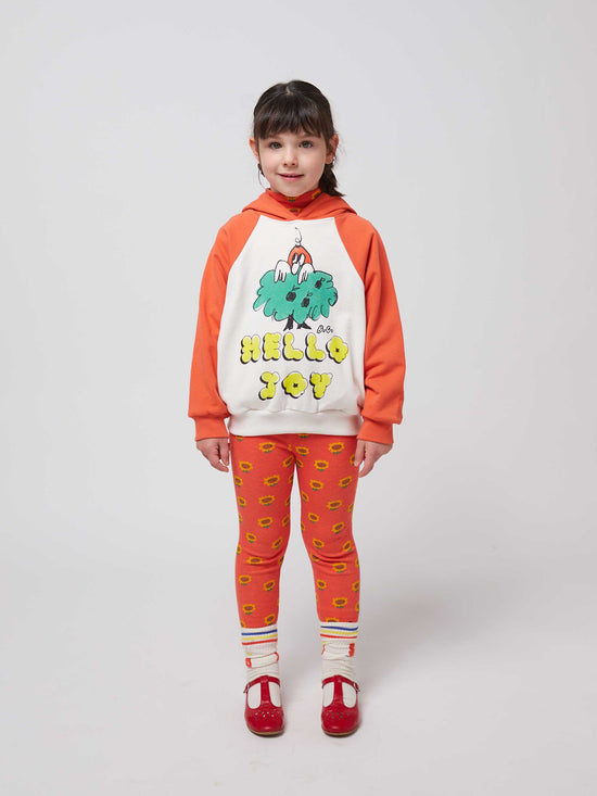 Hello Joy Ranglan Sleeves Hoodie