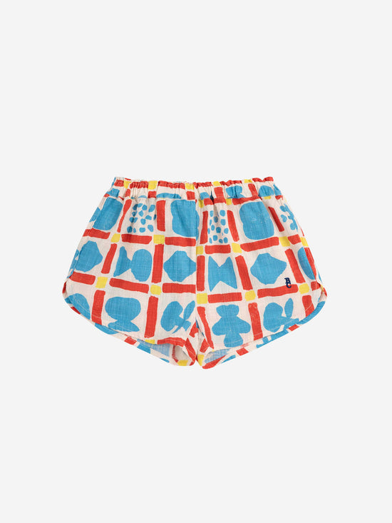 Geometric Game All Over Woven Shorts