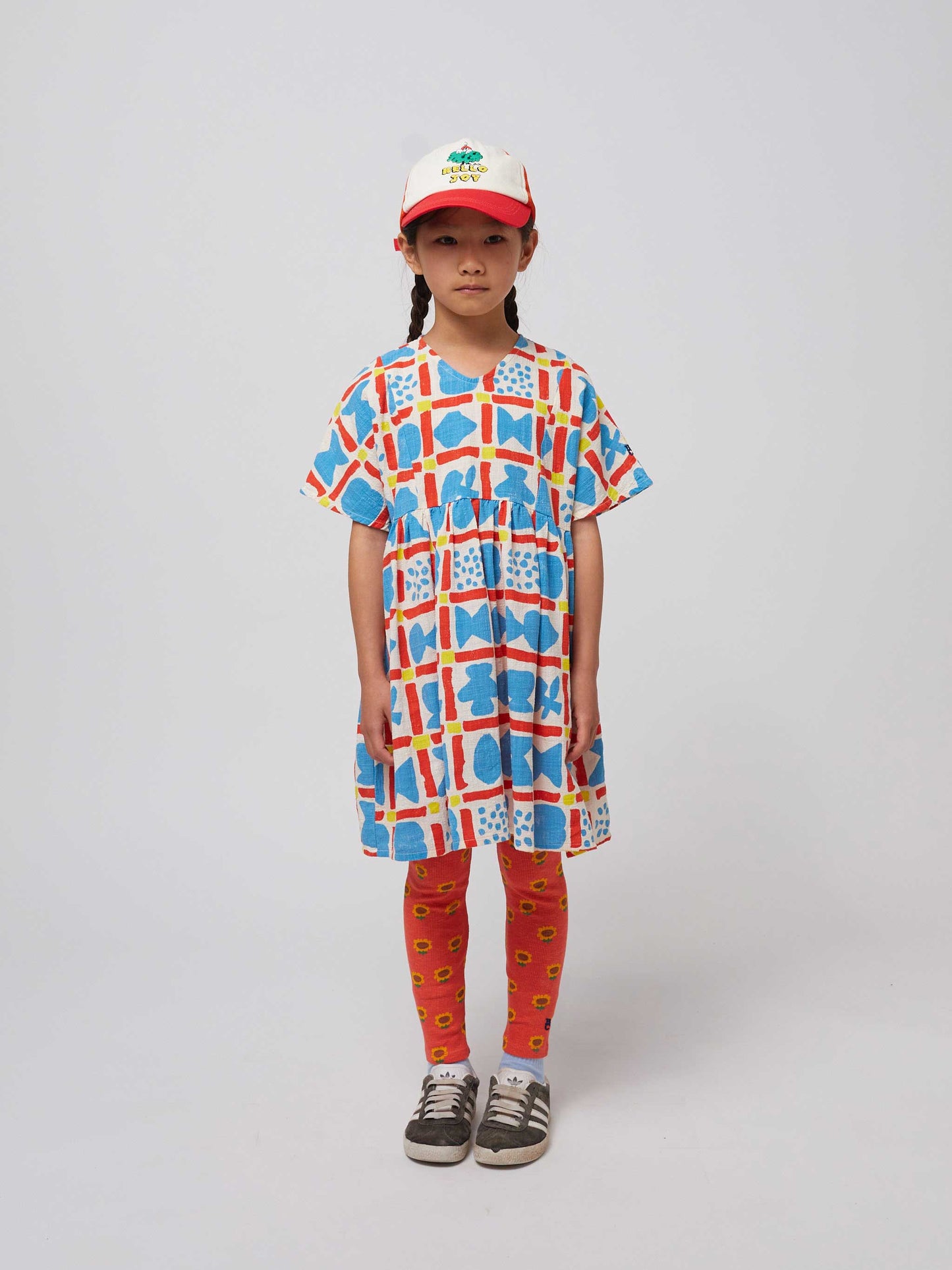 Geometric Game All Over Woven Dress