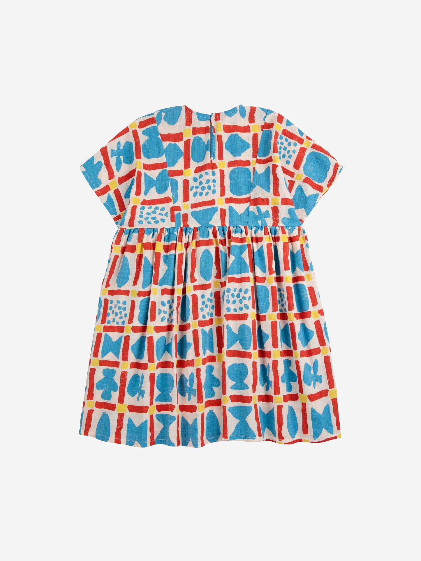 Geometric Game All Over Woven Dress