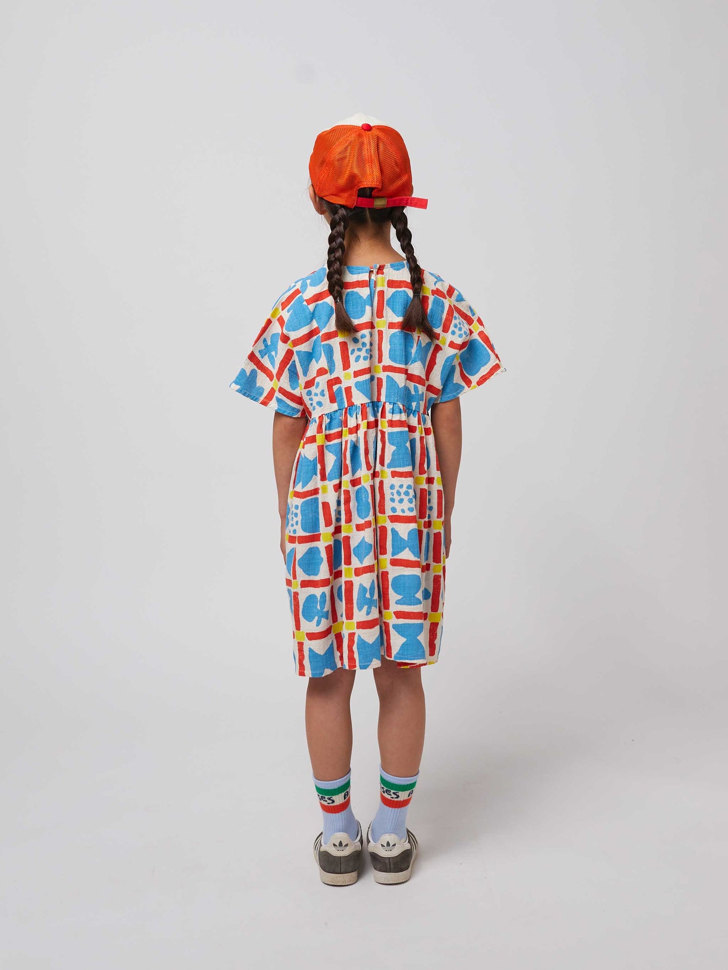 Geometric Game All Over Woven Dress