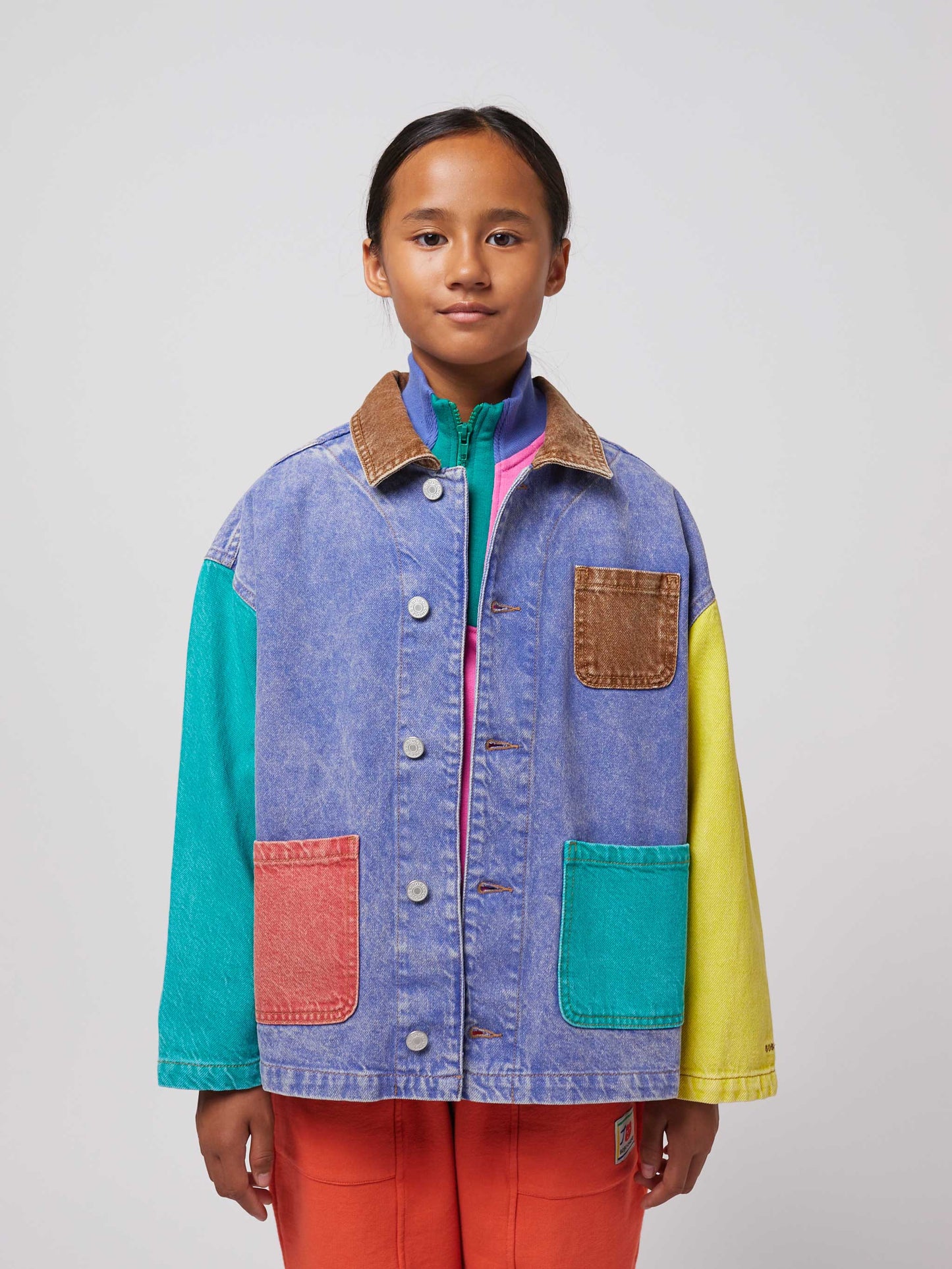 Colour Block Denim Jacket