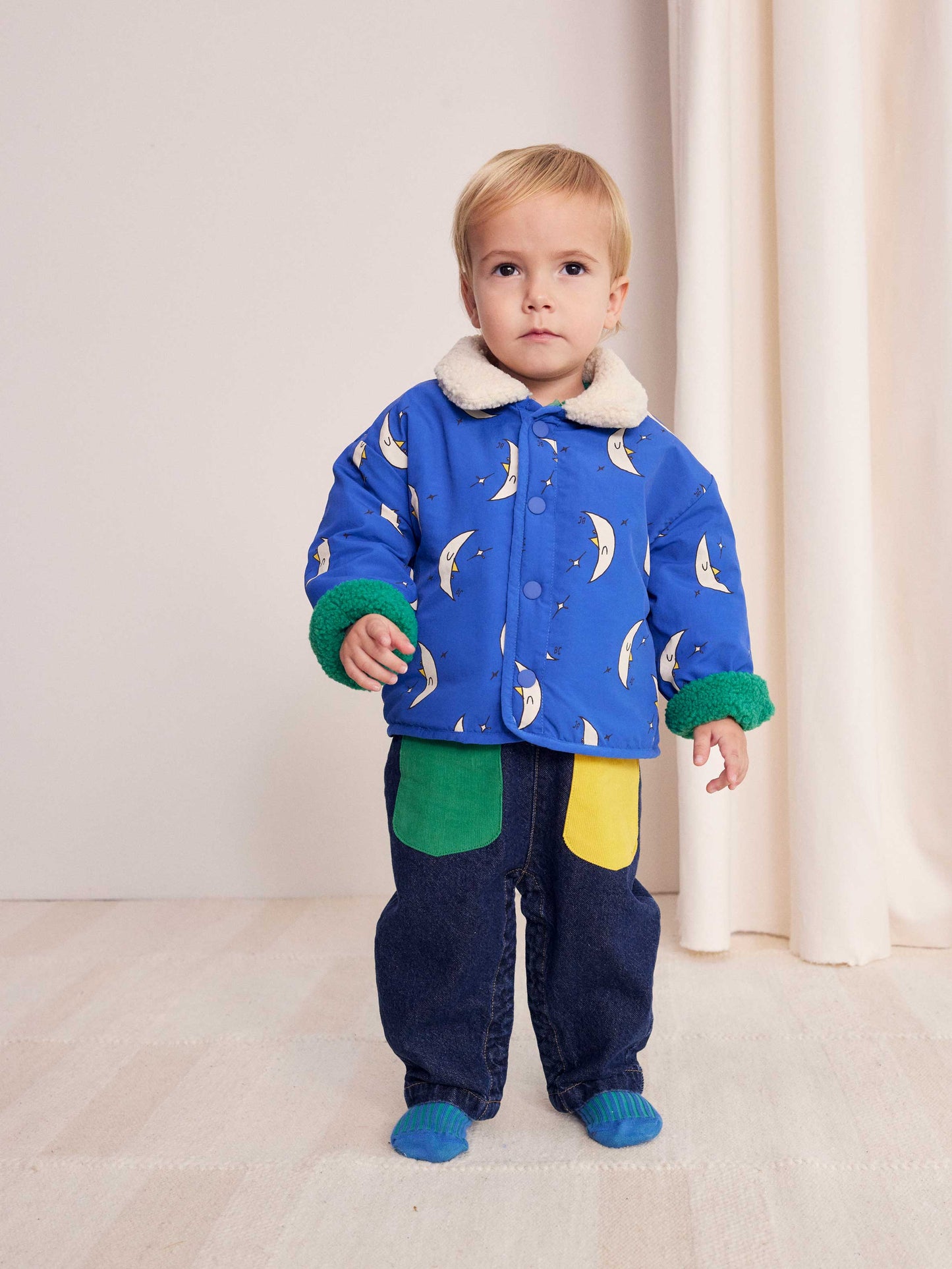 Beneath The Moon All Over Reversible Baby Jacket