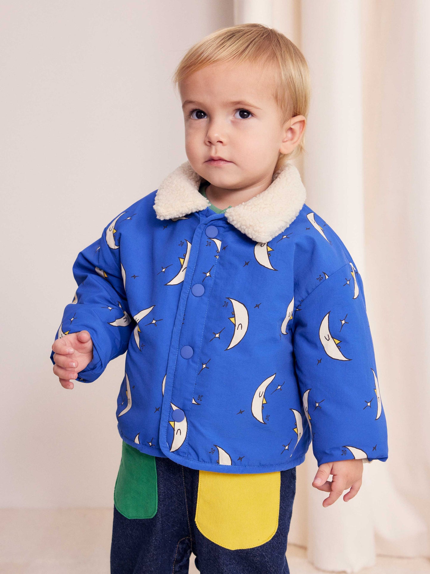 Beneath The Moon All Over Reversible Baby Jacket