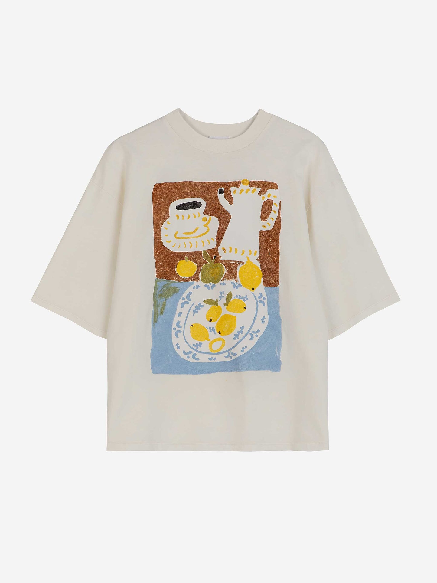 Abstract Tea Time Print T-shirt