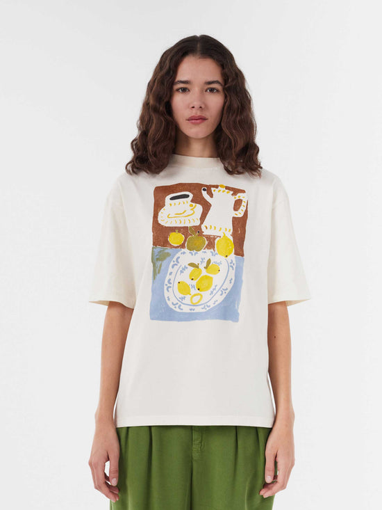 Abstract Tea Time Print T-shirt