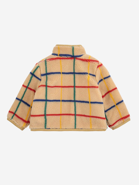 Stripe Colour Sheepskin Jacket