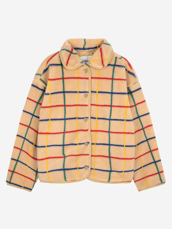 Colour Striped Sheepskin Jacket