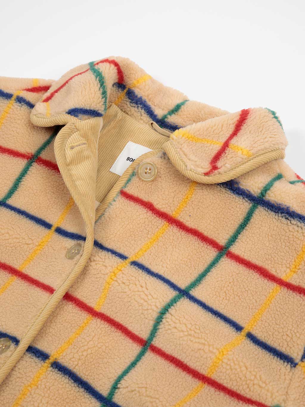 Colour Striped Sheepskin Jacket