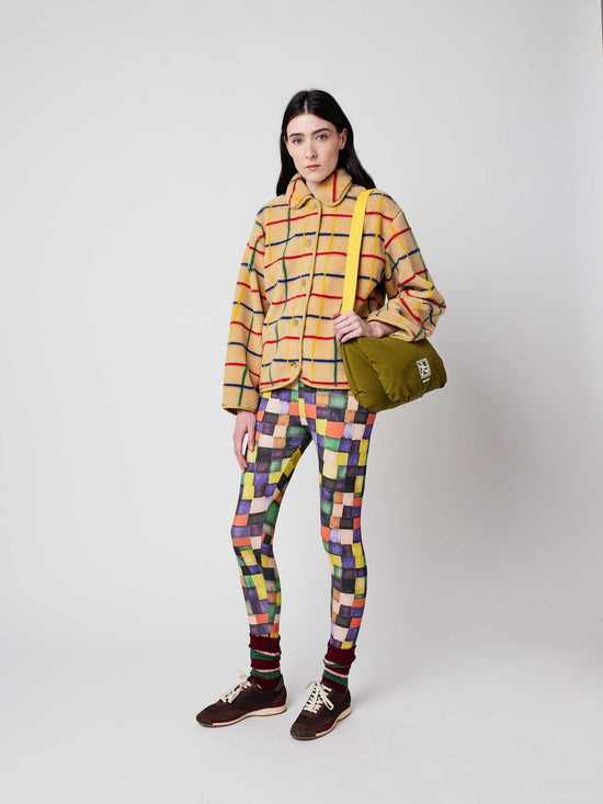 Colour Striped Sheepskin Jacket