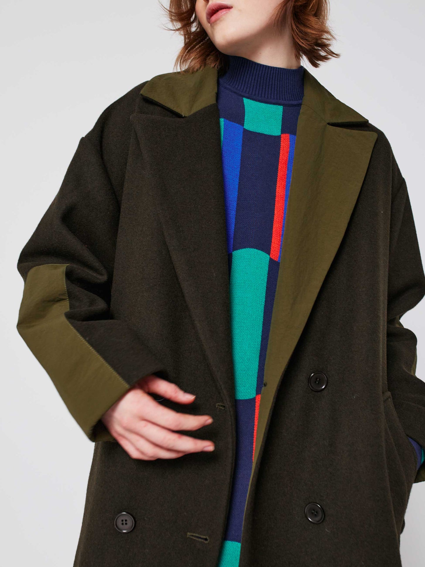 Wool Blend Long Coat