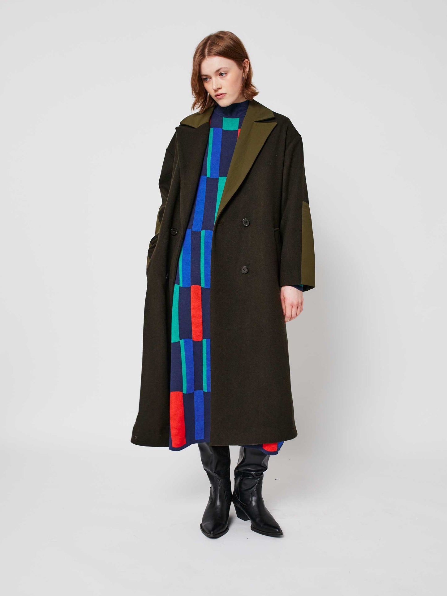 Wool Blend Long Coat