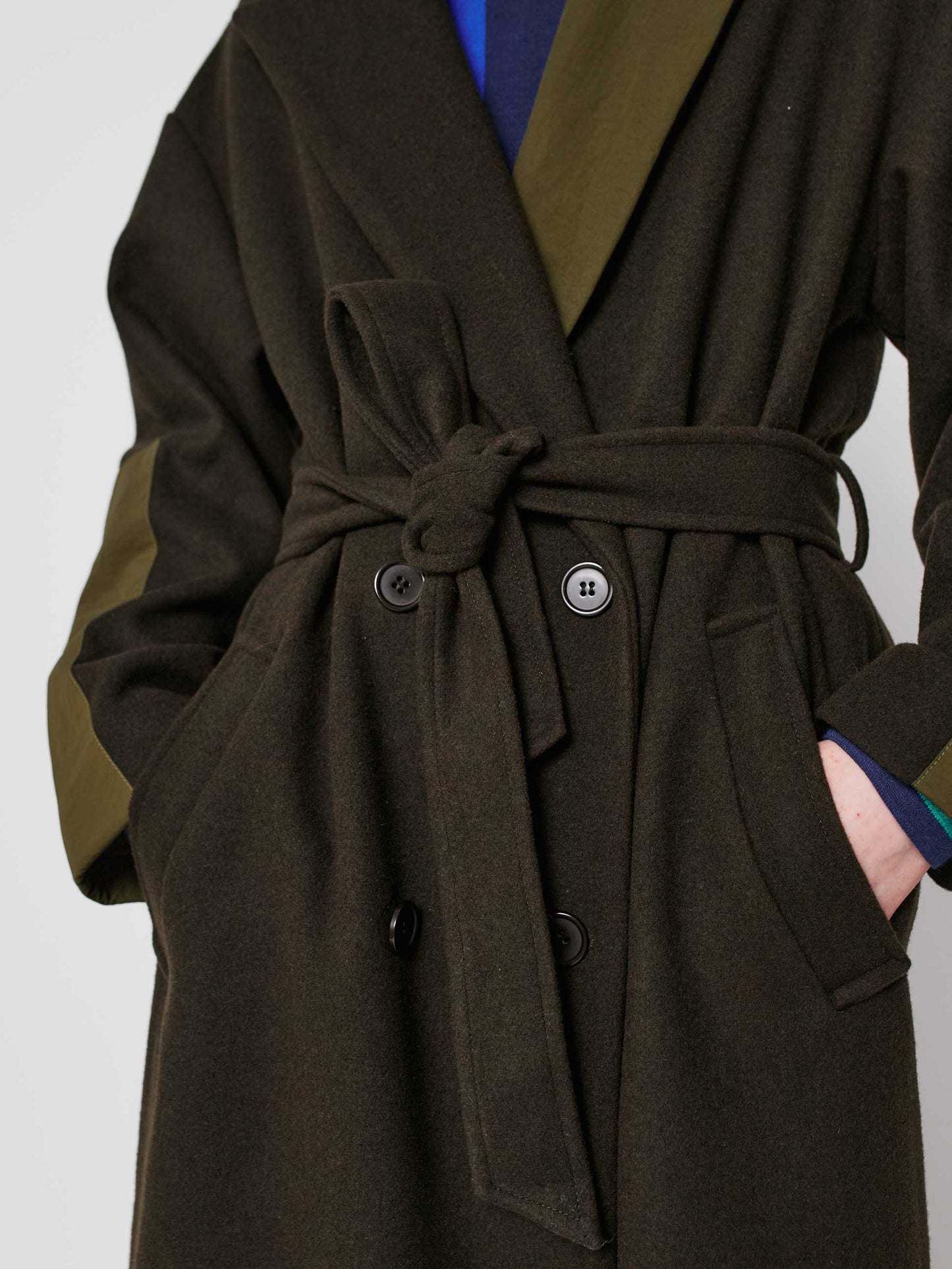 Wool Blend Long Coat