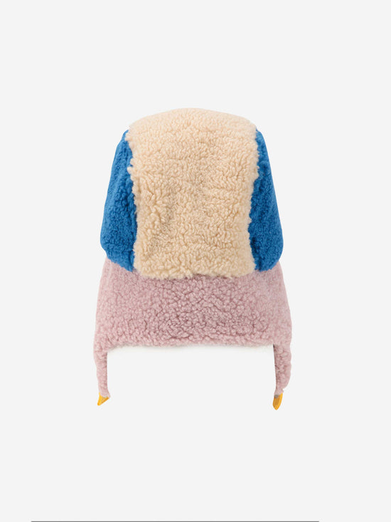 Bobo Choses Colour Block Sheepskin Chapka