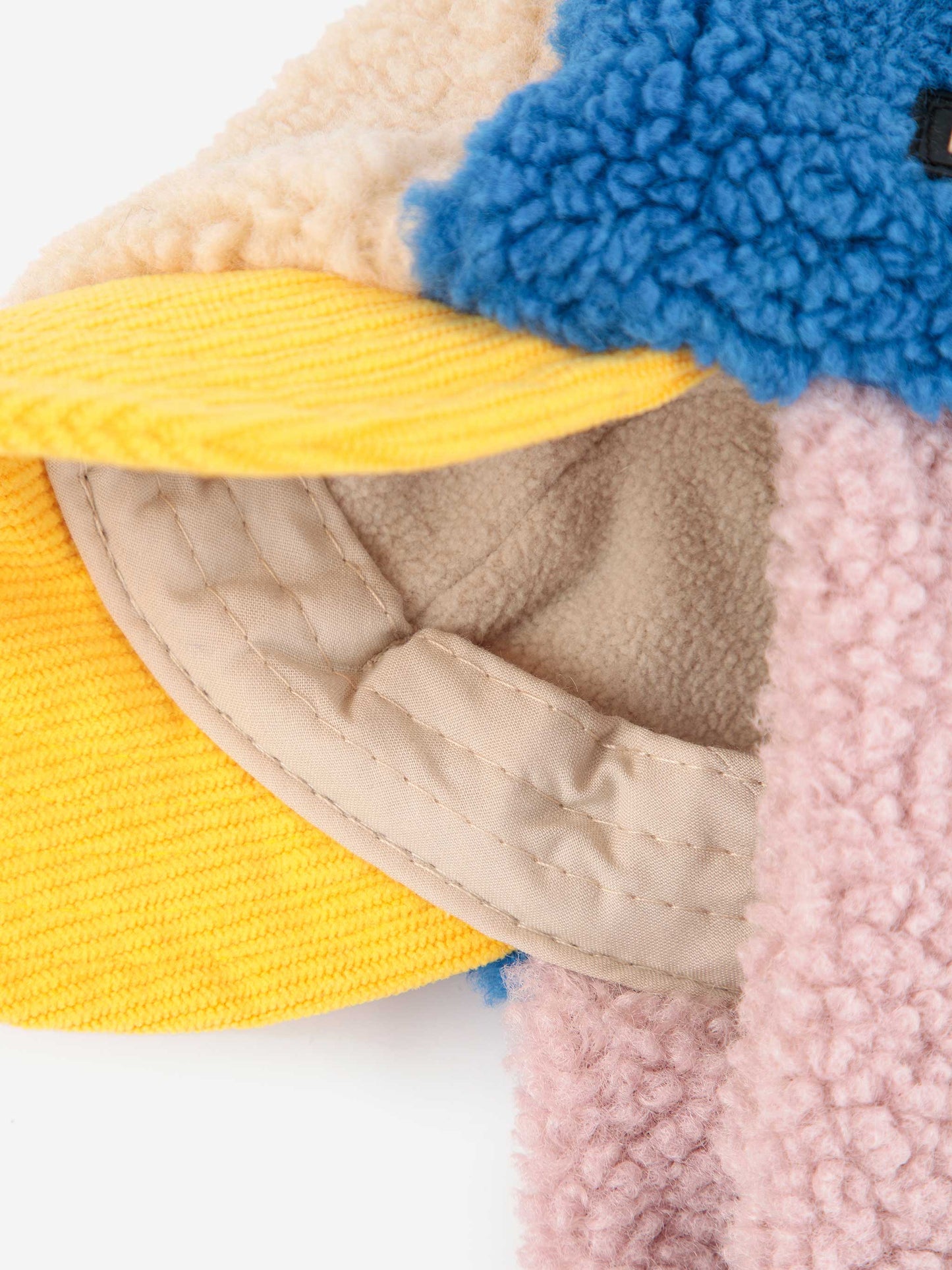 Bobo Choses Colour Block Sheepskin Chapka