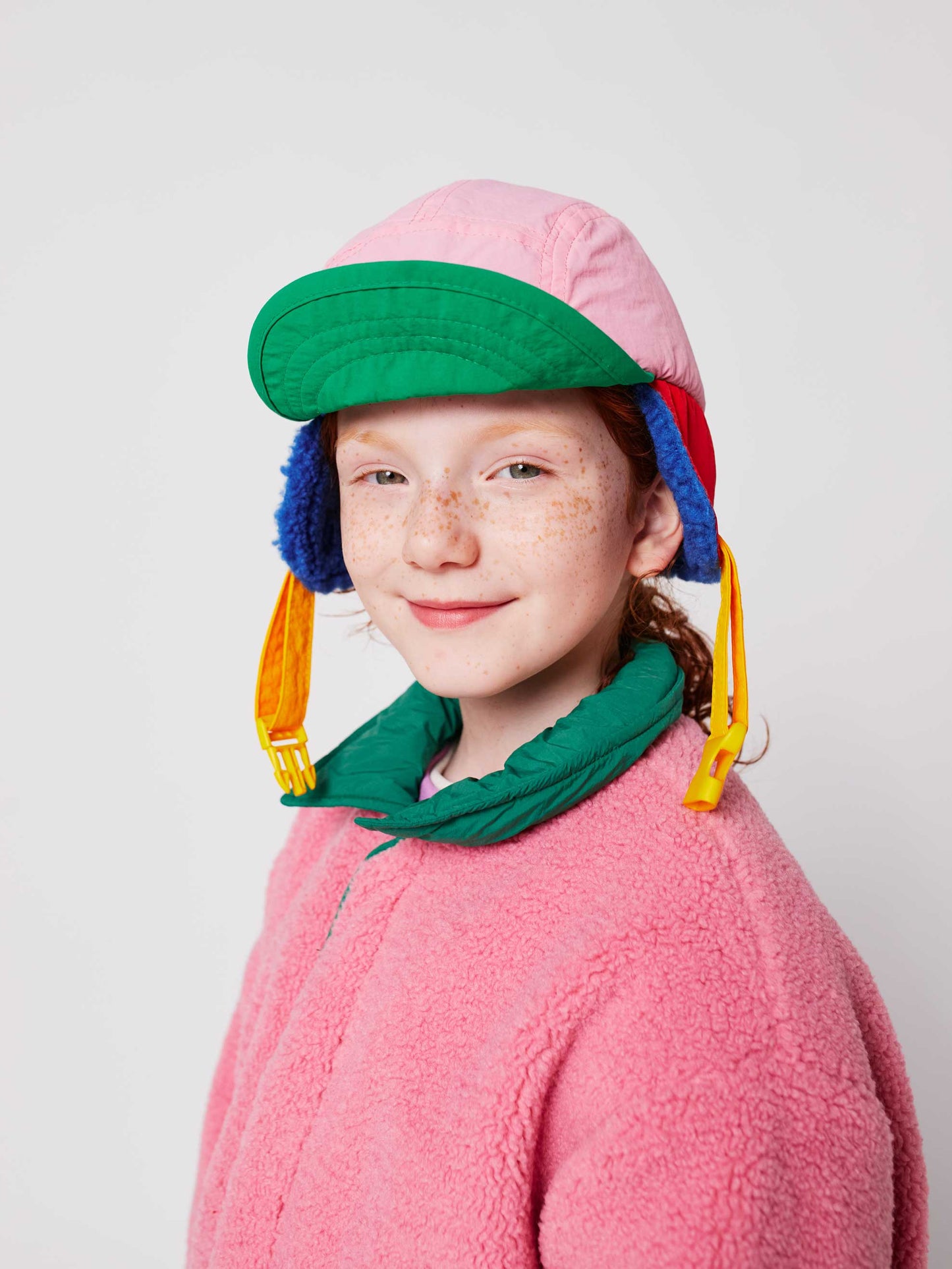 Pink Bobo Choses Colour Block Winter Cap