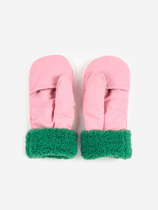 Pink Bobo Choses Bicolour Mittens