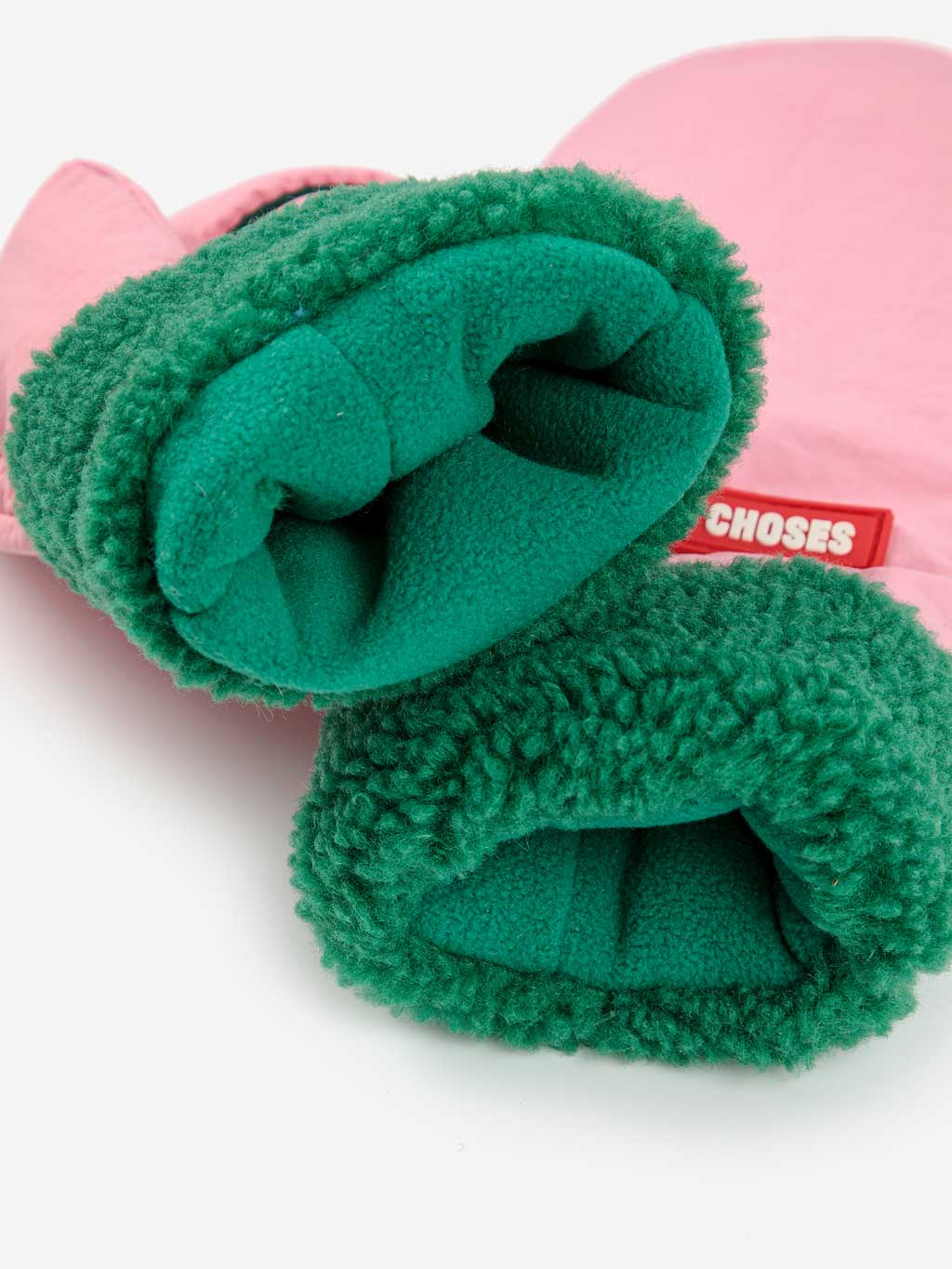 Pink Bobo Choses Bicolour Mittens