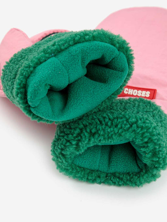 Pink Bobo Choses Bicolour Mittens