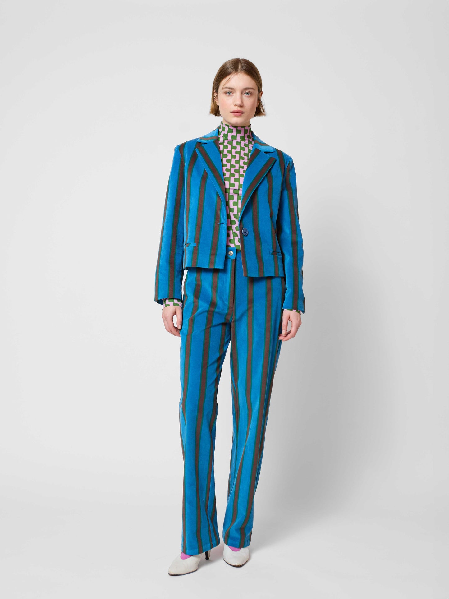 Striped All Over Blazer