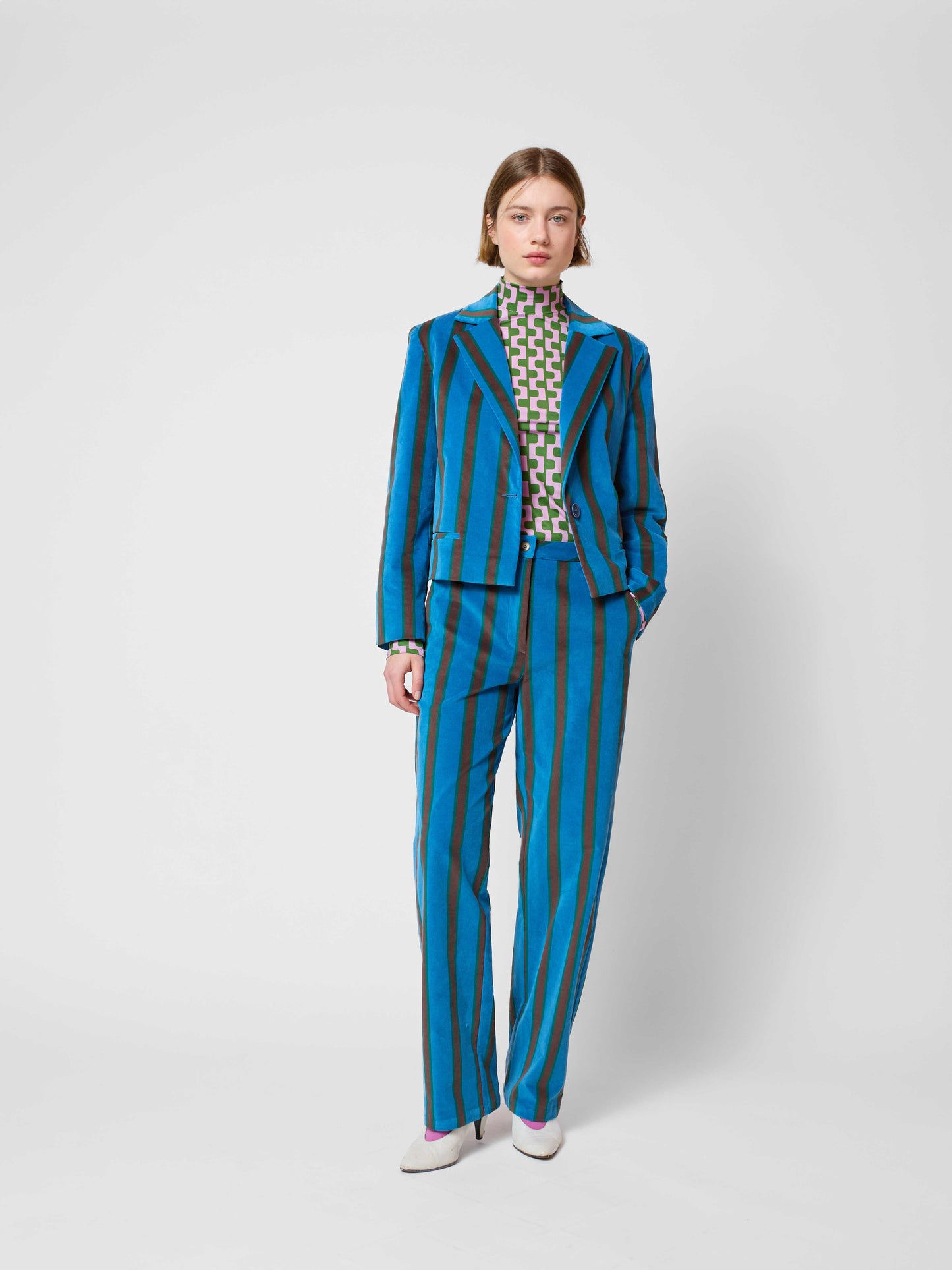 Striped All Over Blazer