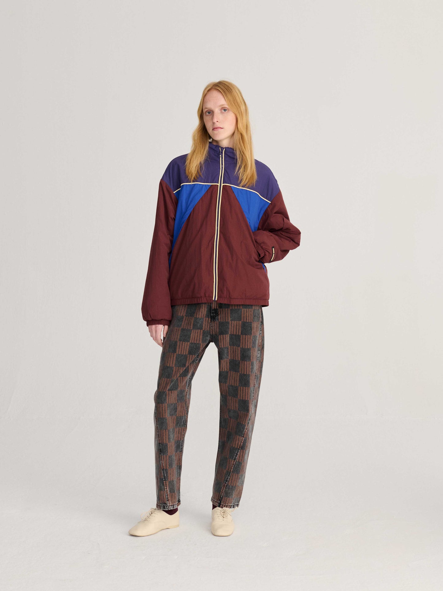 Almost Moiré All Over Mom Fit Jeans
