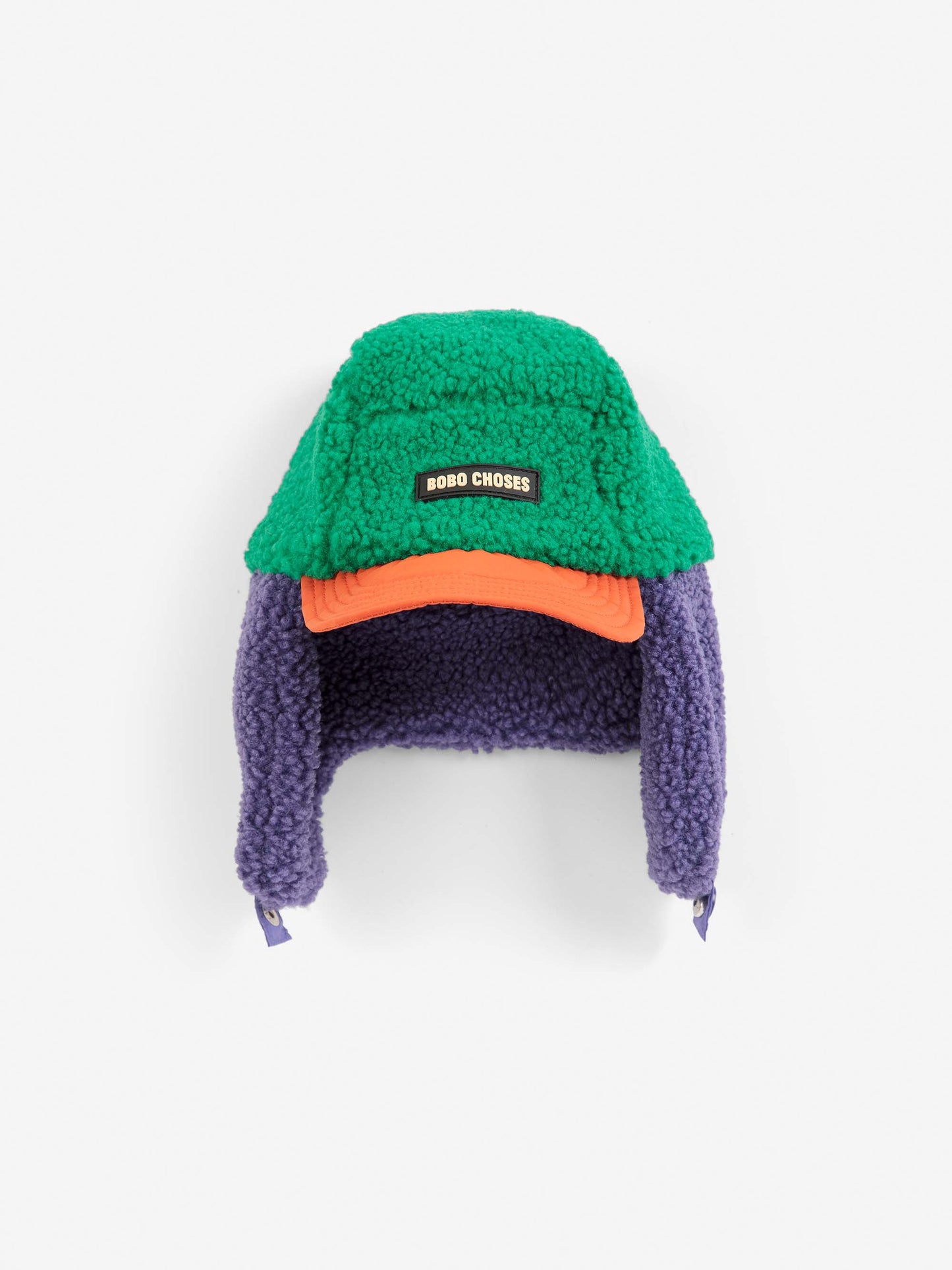 Bobo Choses Colour Block Sheepskin Baby Chapka