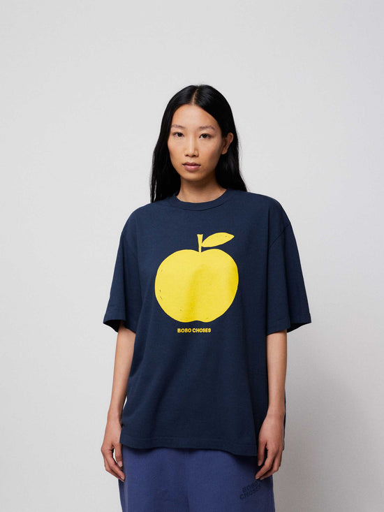 Apple Navy Relaxed T-shirt