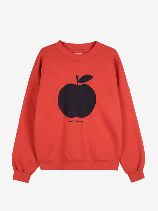 Apple Red Relaxed Sweatshirt