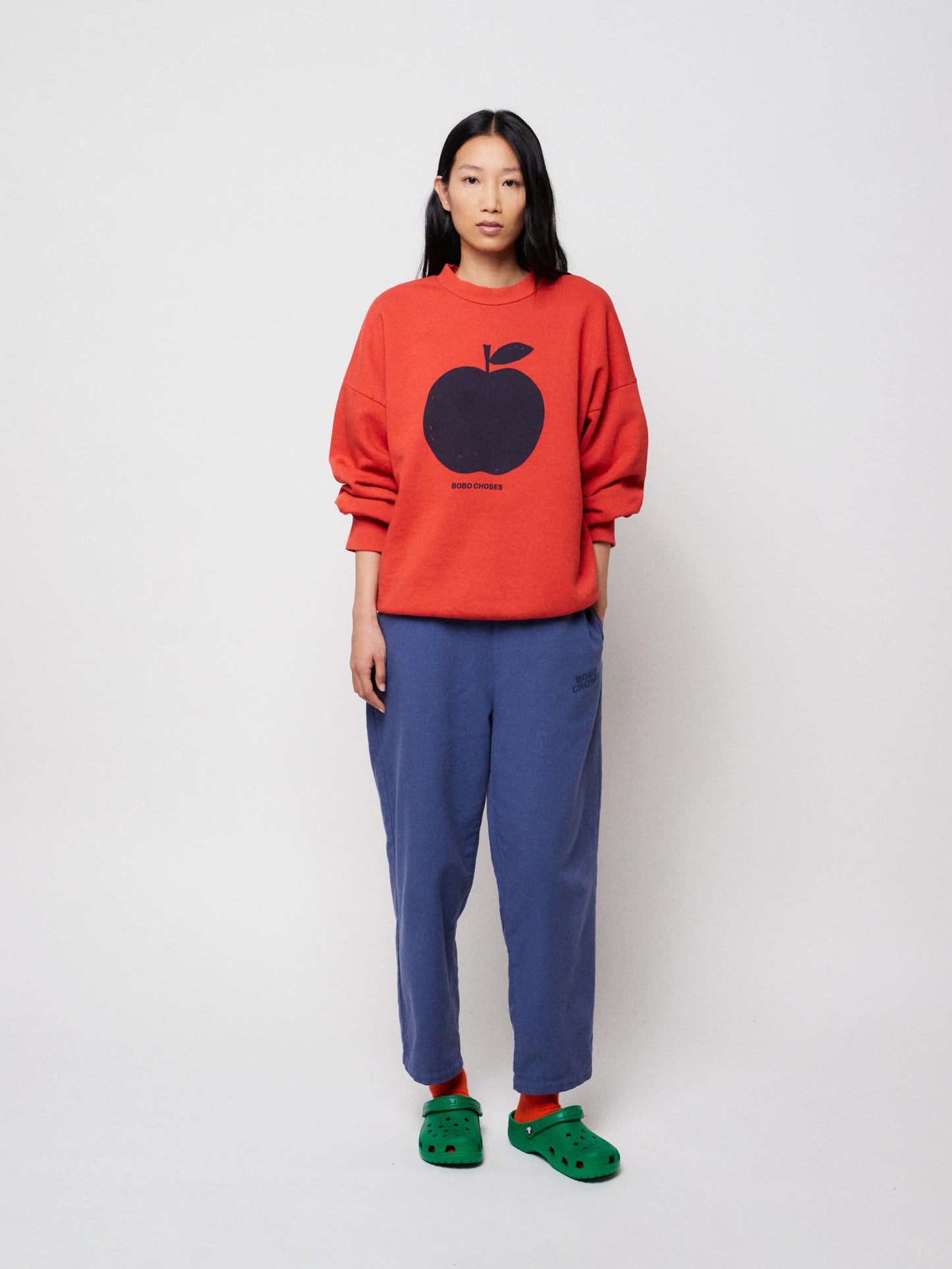Apple Red Relaxed Sweatshirt