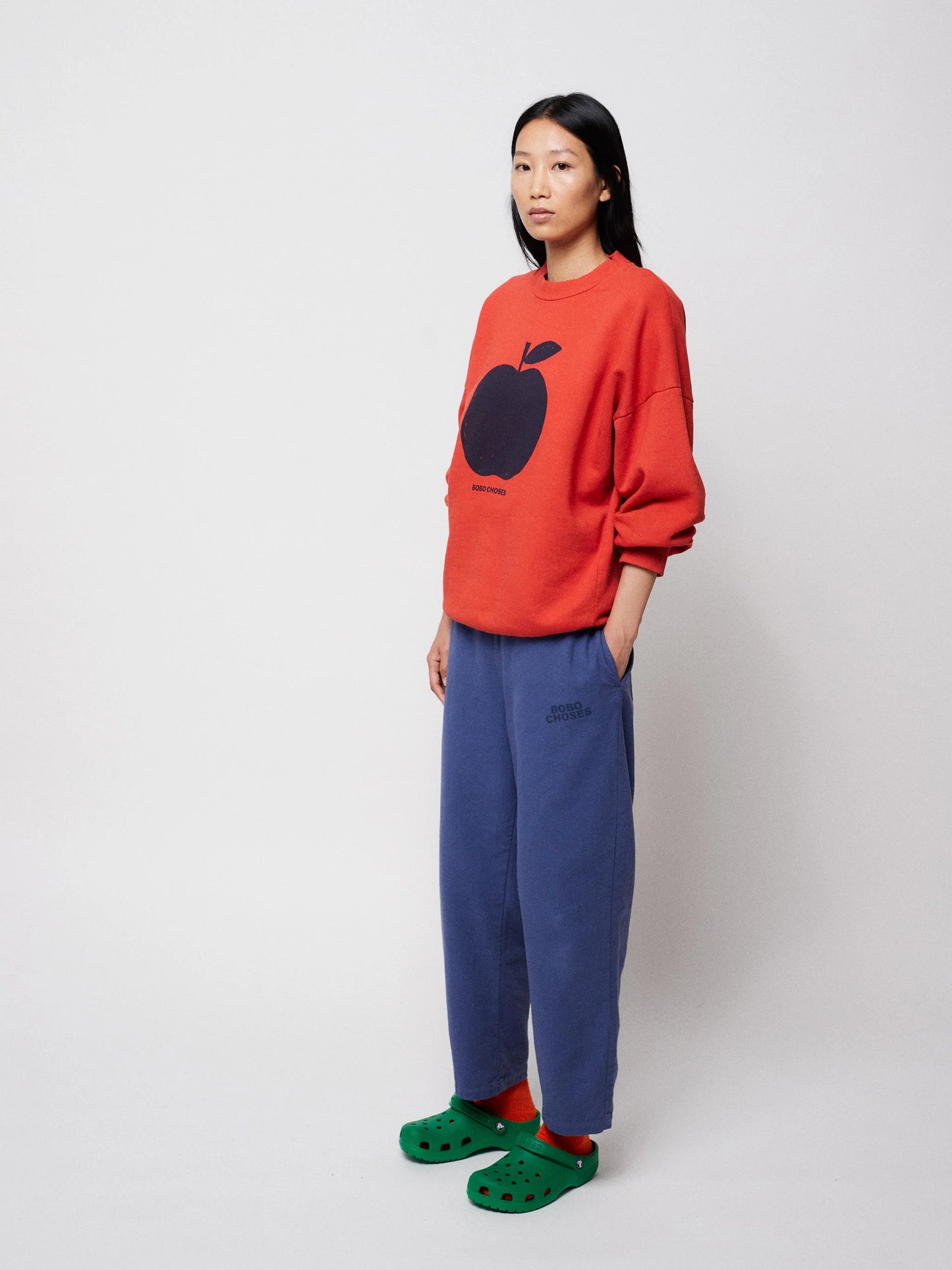 Apple Red Relaxed Sweatshirt
