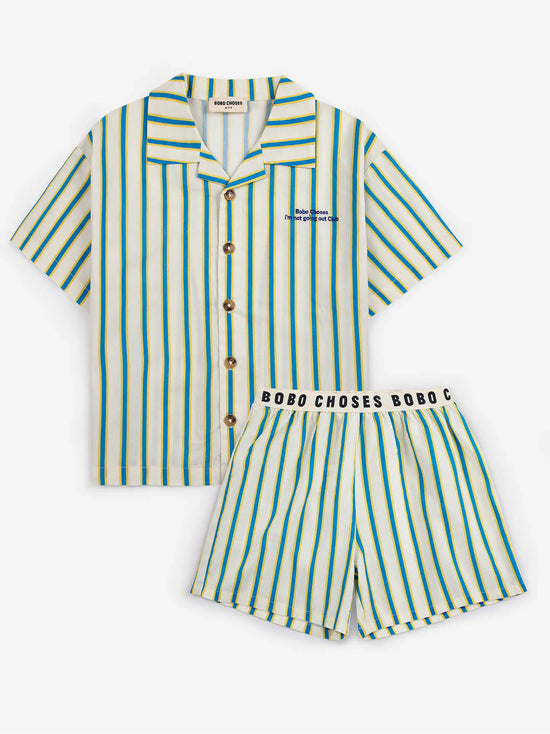 Yellow Stripes Loungewear Set