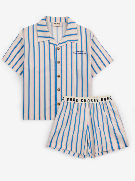 Blue Stripes Loungewear Set