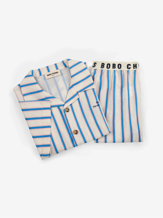 Load image into Gallery viewer, Blue Stripes Loungewear Set
