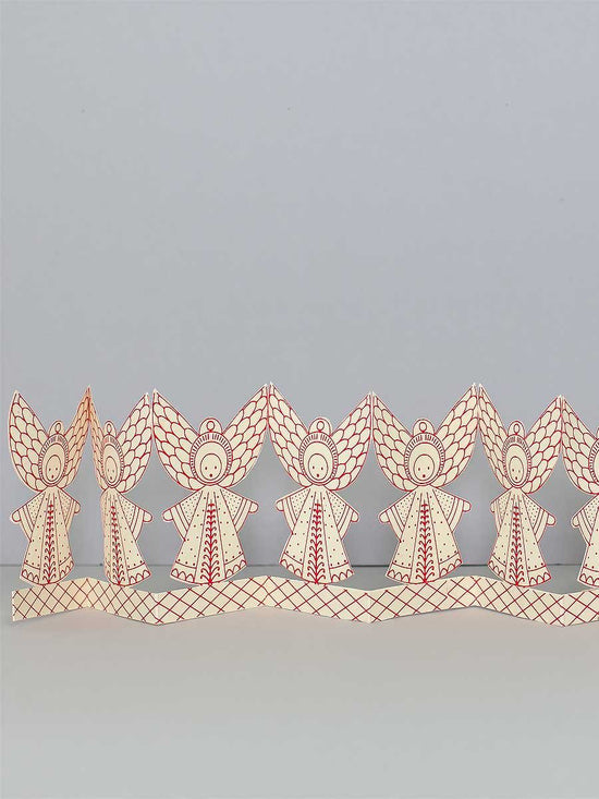 Folk Angel Concertina Decoration