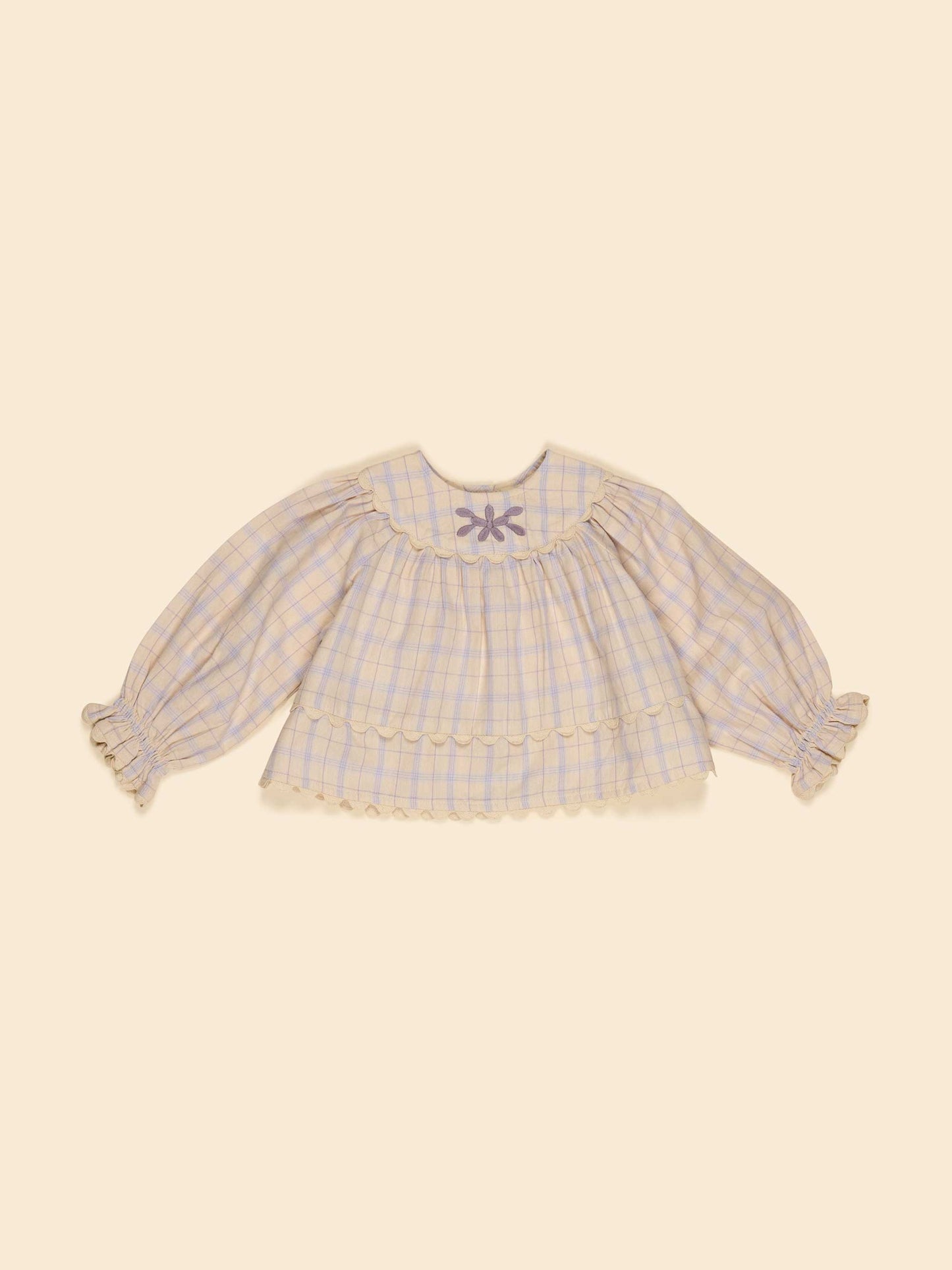 Camp Check Lola Baby Blouse