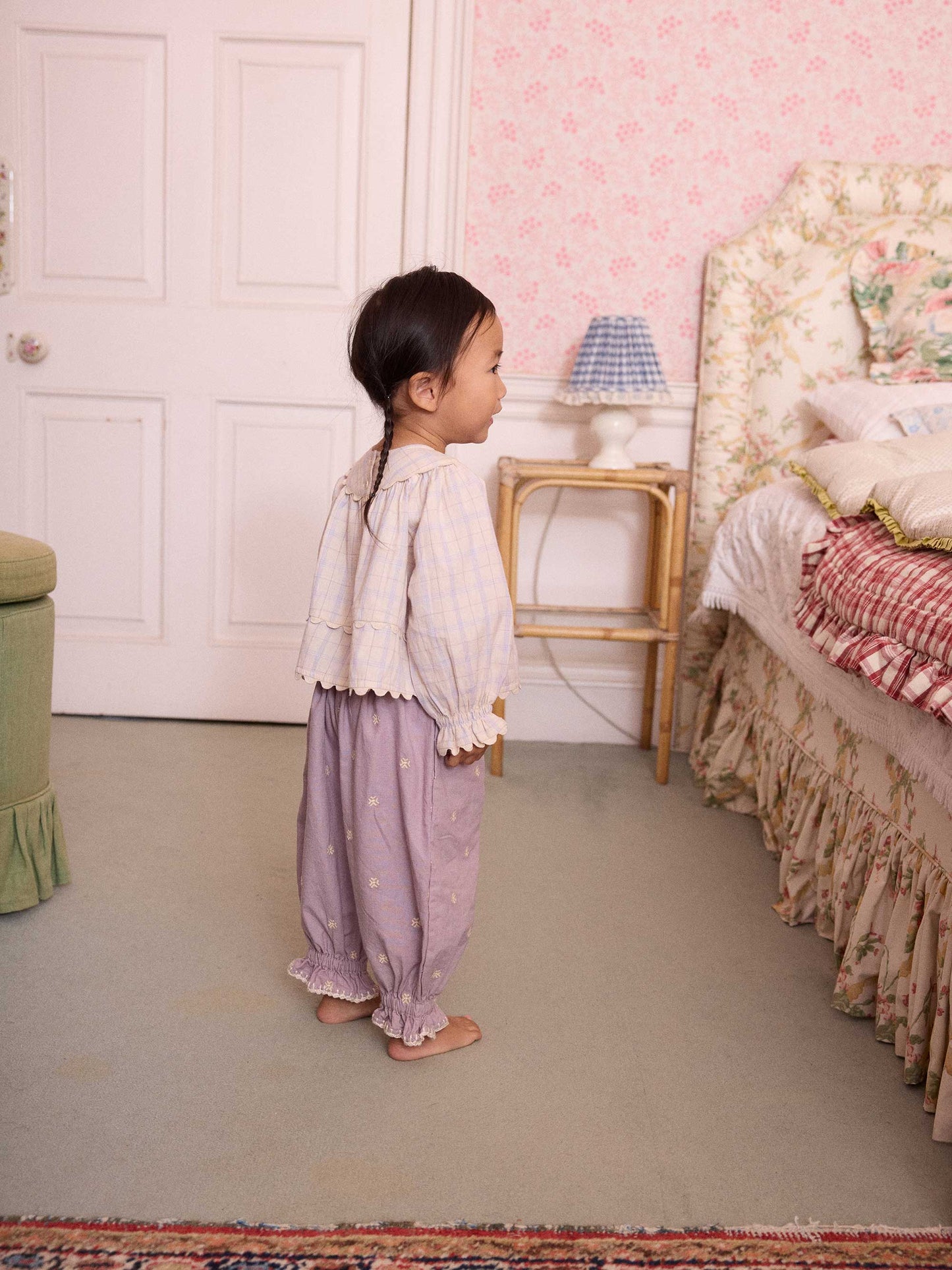 Camp Check Lola Baby Blouse