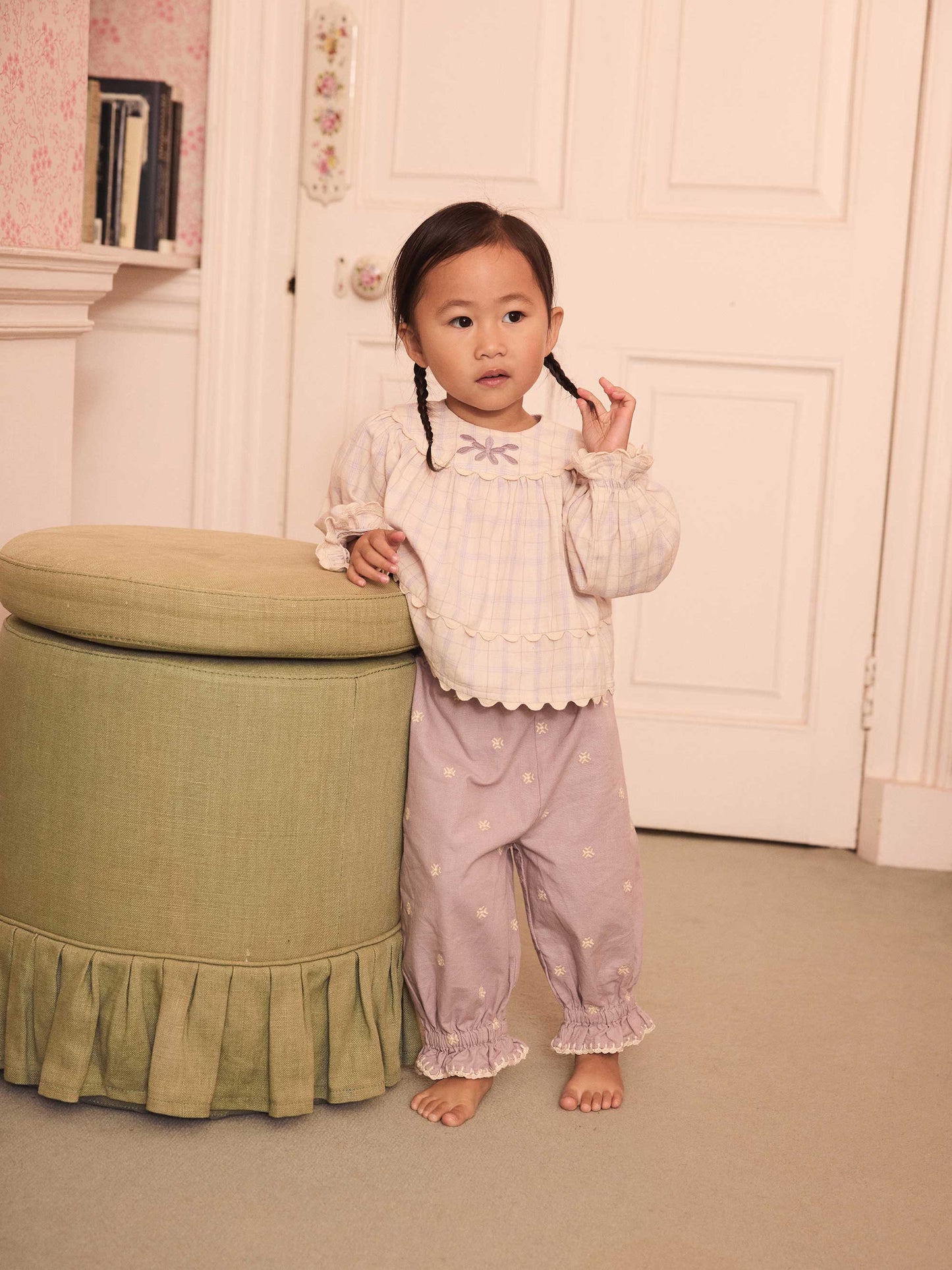 Camp Check Lola Baby Blouse
