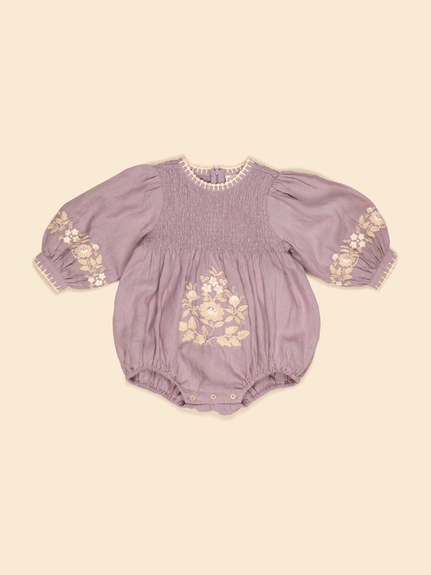Dusky Lavender Baby Noemie Romper