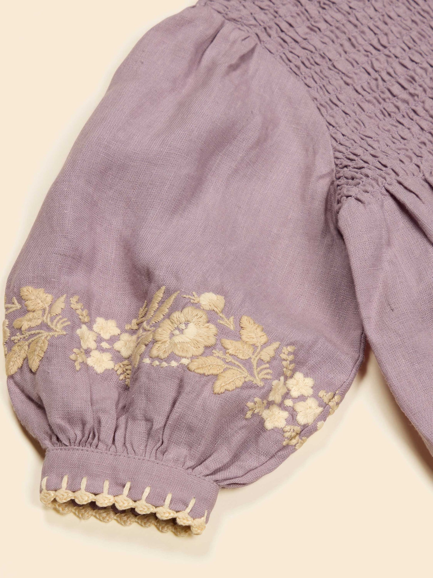 Dusky Lavender Baby Noemie Romper