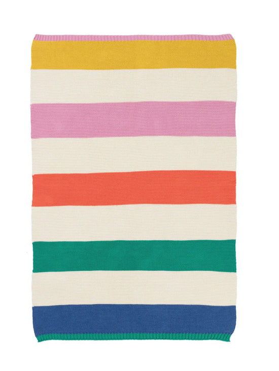 Striped Rainbow Baby Blanket