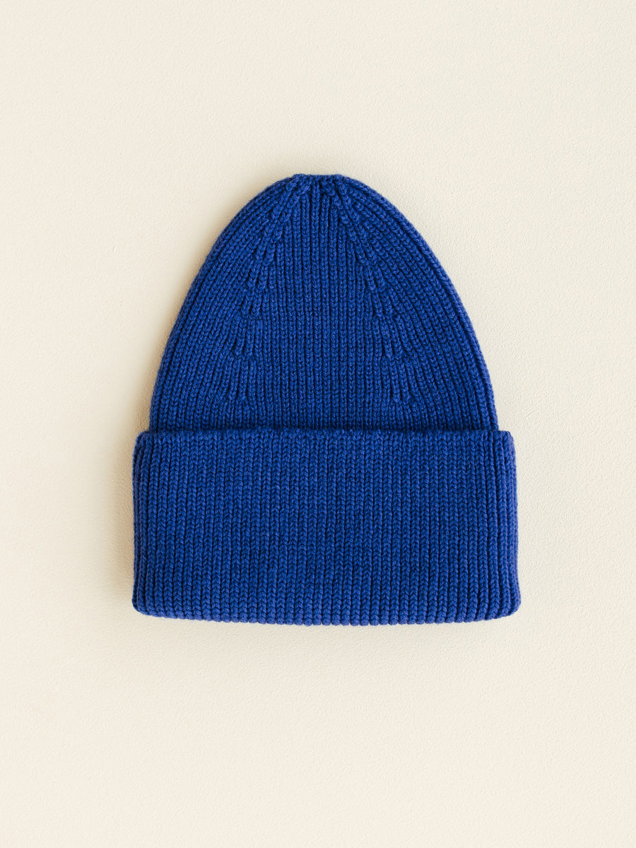 Cobalt Blue Fonzie Beanie