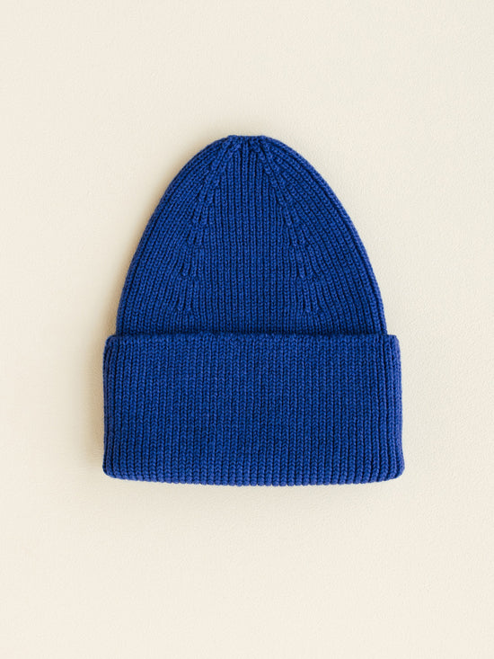 Cobalt Blue Fonzie Beanie