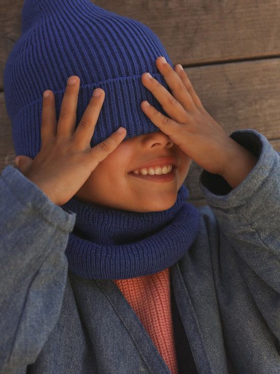 Cobalt Blue Fonzie Beanie