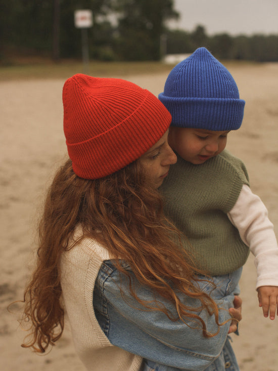 Cobalt Blue Fonzie Beanie